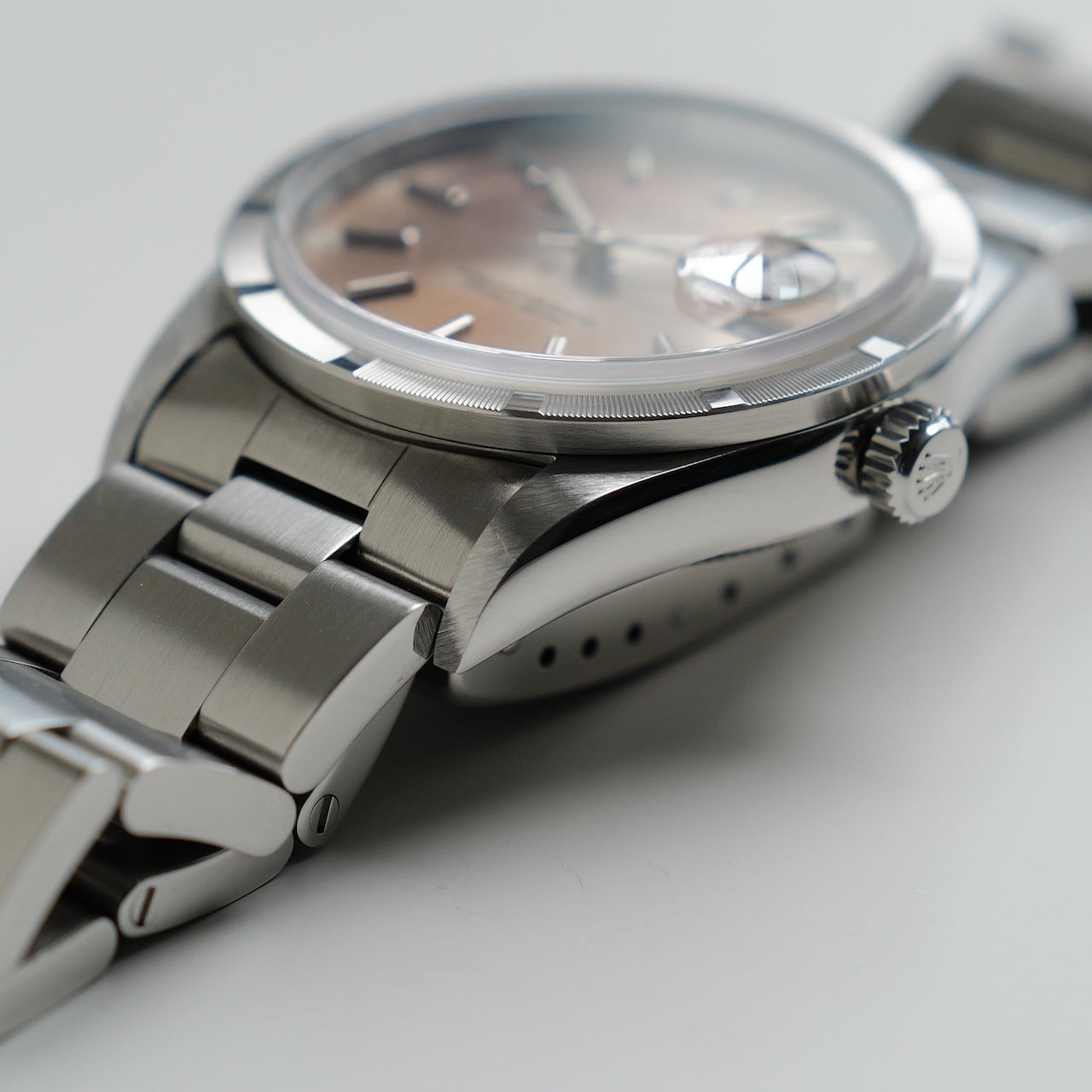ロレックス/オイスター パーペチュアル デイト 15210/U番/トロピカル/シルバーダイヤル/保証書付き/ROLEX OYSTER PERPETUAL DATE REF.15210 "TROPICAL" SILVER DIAL 1997-98 with Paper