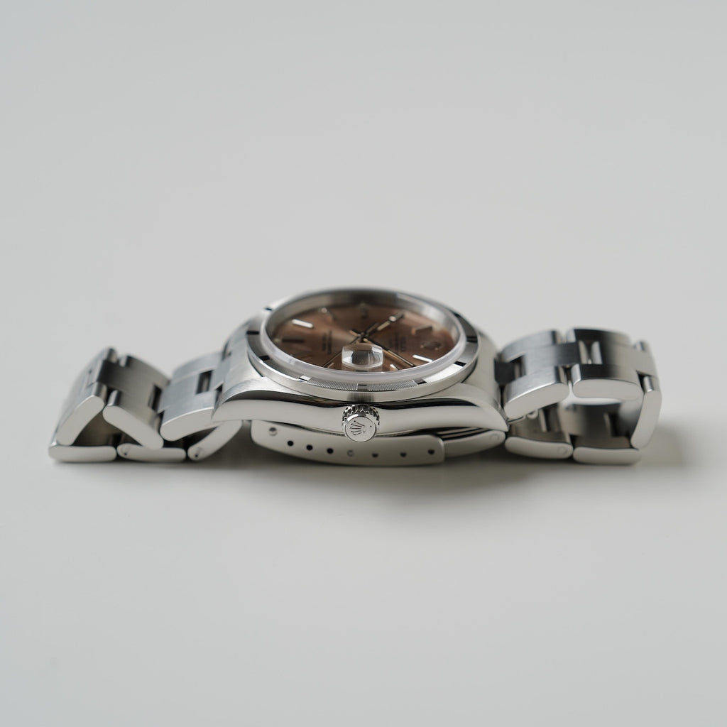 ロレックス/オイスター パーペチュアル デイト 15210/U番/トロピカル/シルバーダイヤル/保証書付き/ROLEX OYSTER PERPETUAL DATE REF.15210 "TROPICAL" SILVER DIAL 1997-98 with Paper