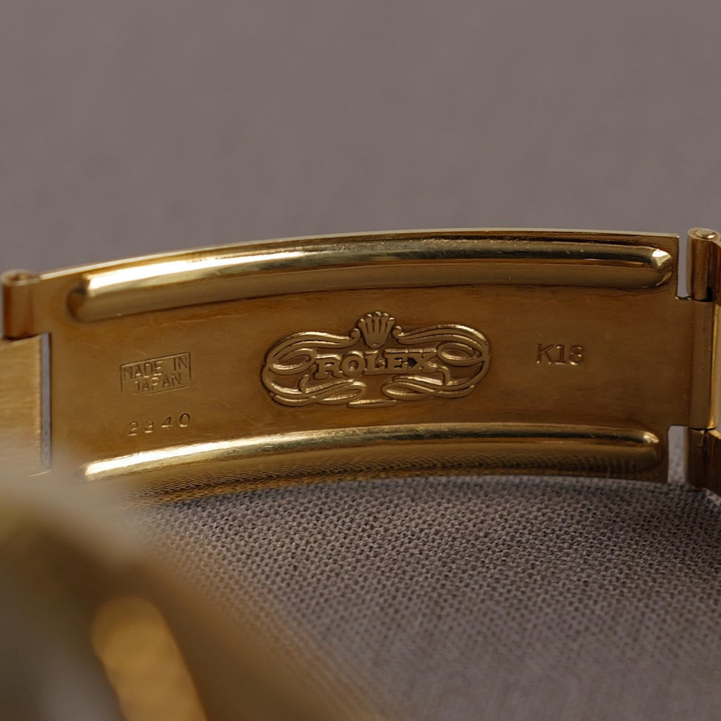 ロレックス/デイトジャスト1601/8/18KYGジャパンブレス/箱等付属/ROLEX DATEJUST REF.1601/8 18KYG "JAPAN PRESIDENT BRACELET" 1976-77
