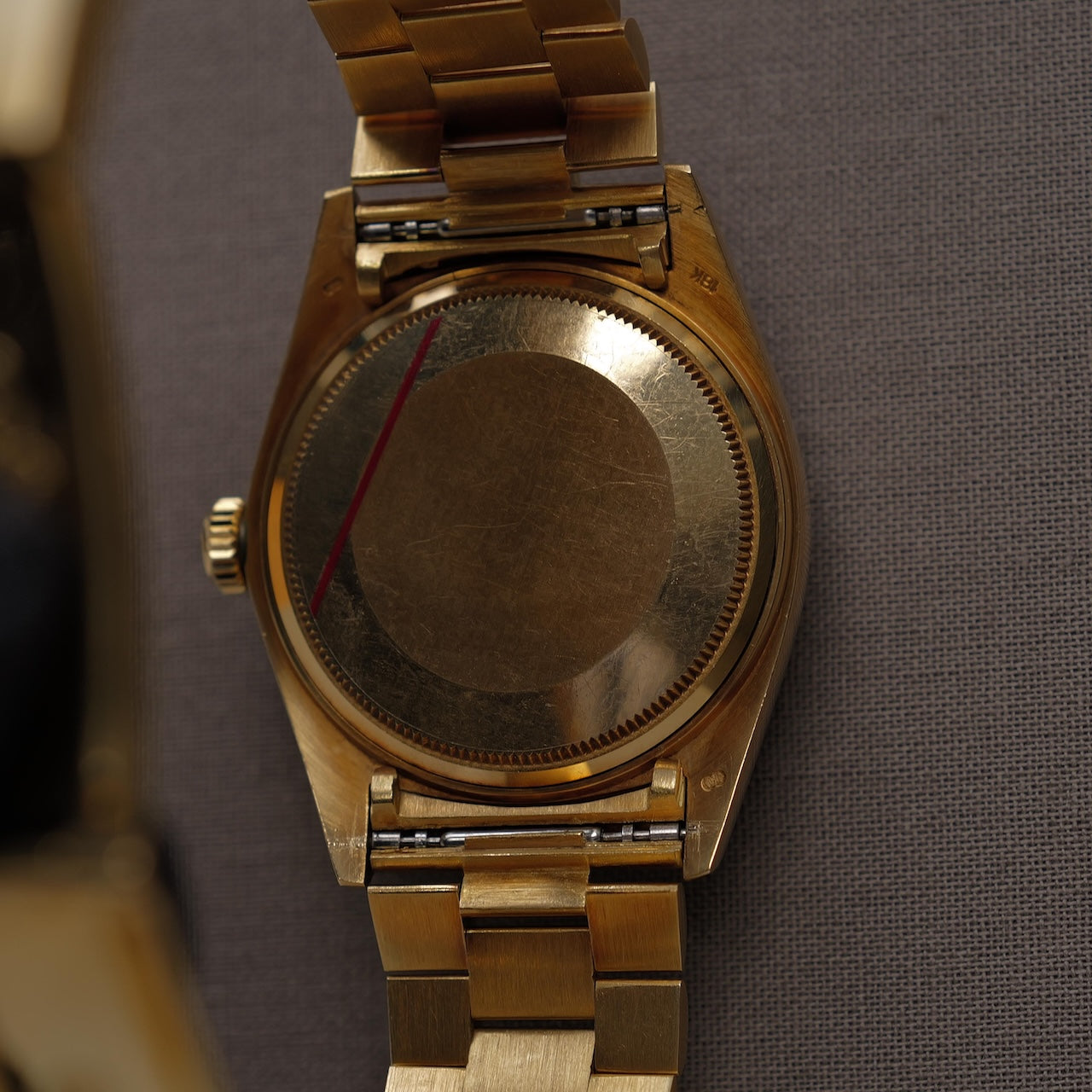 ロレックス/デイトジャスト1601/8/18KYGジャパンブレス/箱等付属/ROLEX DATEJUST REF.1601/8 18KYG "JAPAN PRESIDENT BRACELET" 1976-77