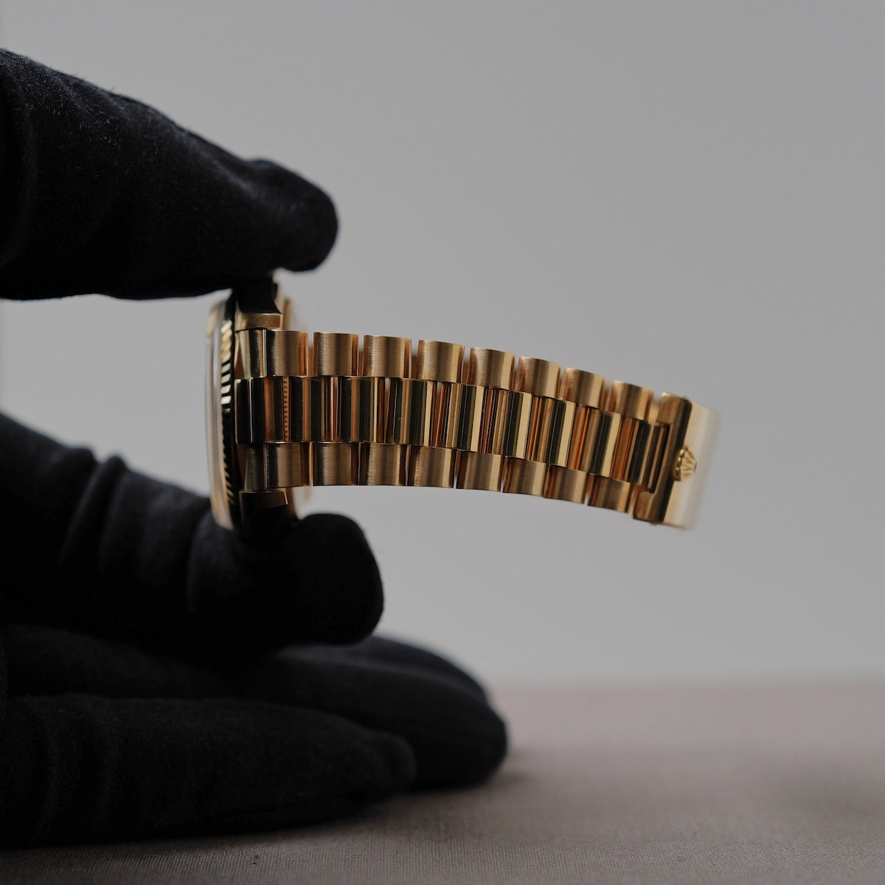 ロレックス/デイトジャスト1601/8/18KYGジャパンブレス/箱等付属/ROLEX DATEJUST REF.1601/8 18KYG "JAPAN PRESIDENT BRACELET" 1976-77