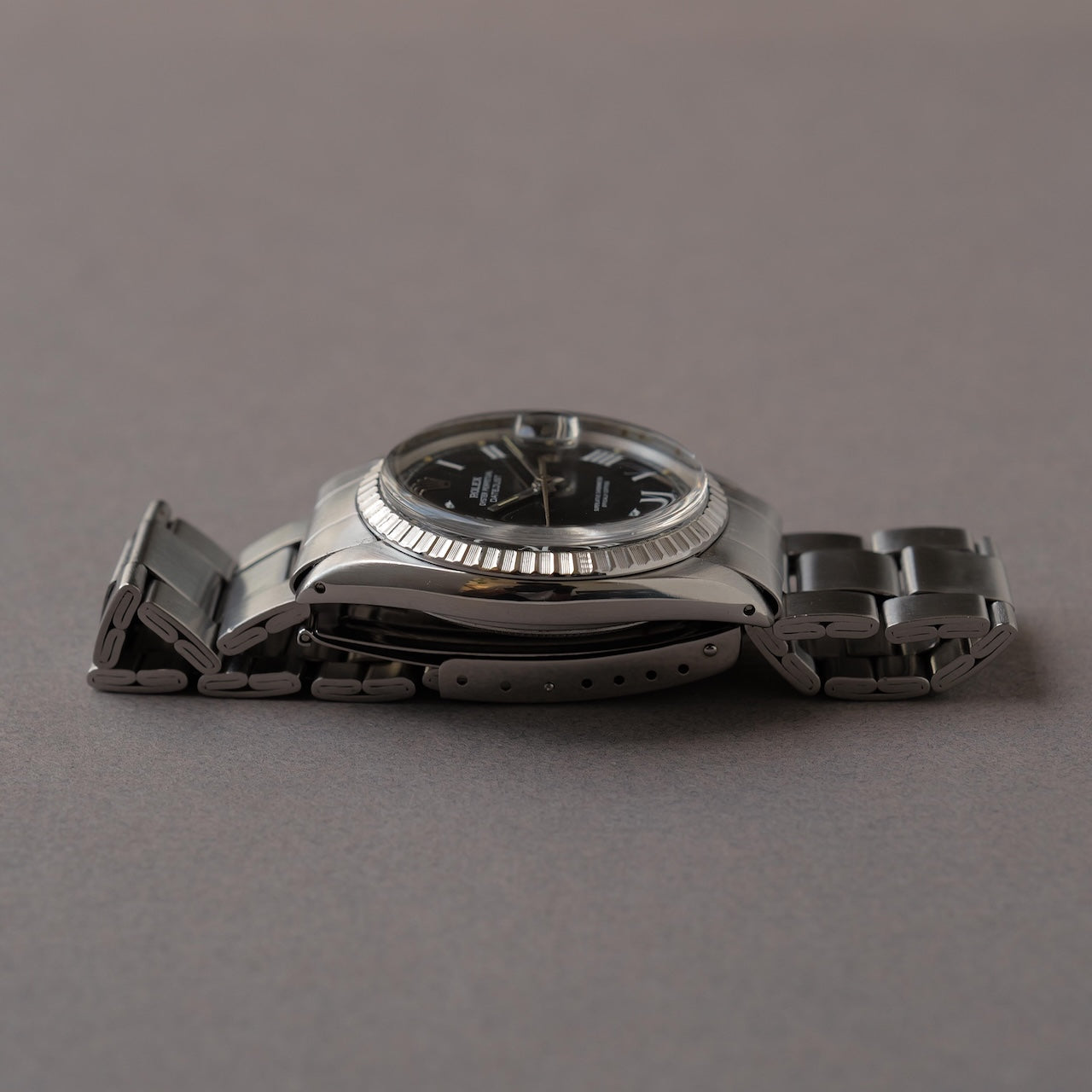 ロレックス/デイトジャスト1603/バックリーダイヤル/グレー/チャコール/ROLEX DATEJUST REF.1603 "Buckley Dial" Grey Charcoal 1976-77y