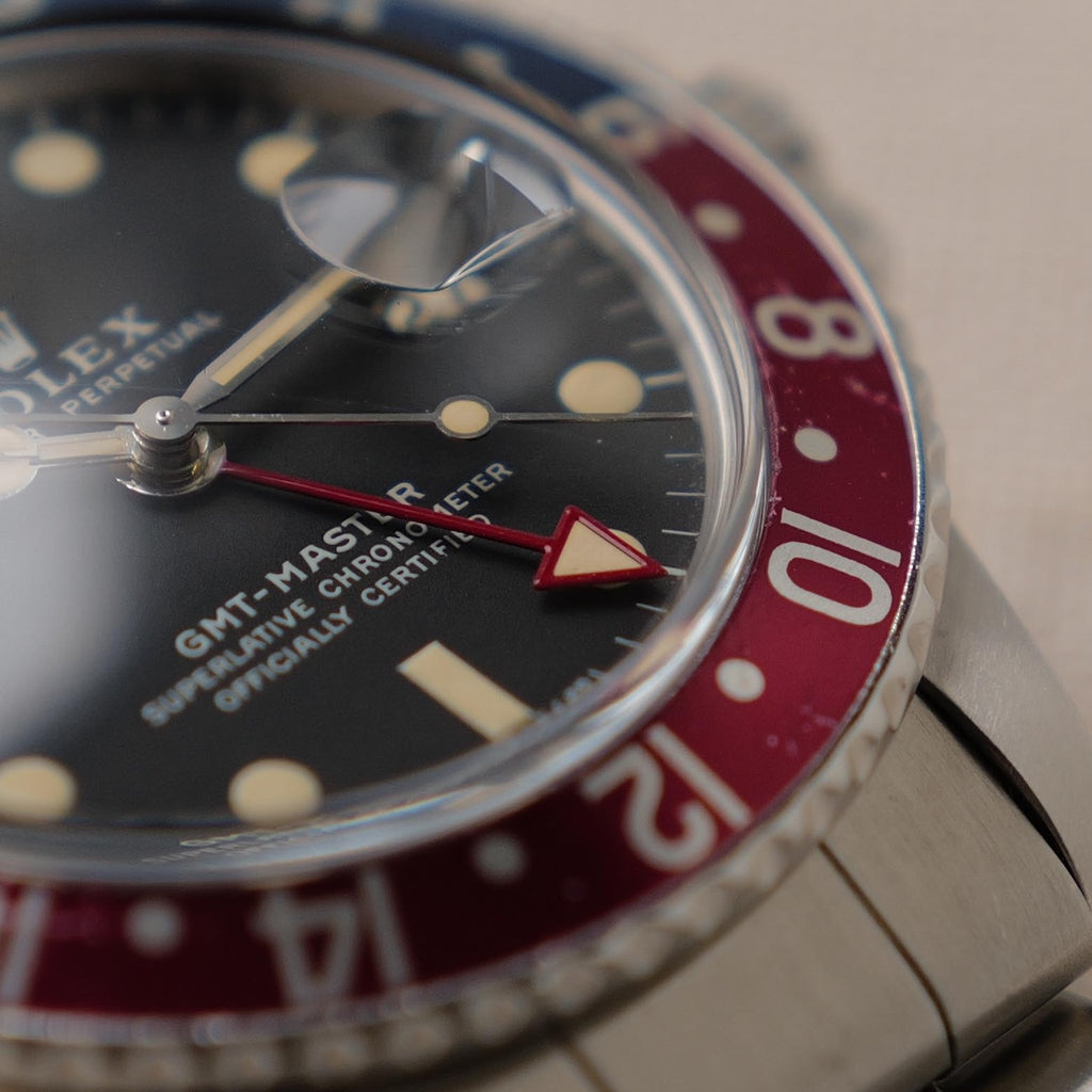 ロレックス/GMTマスター1675/全赤針/マーク２ダイヤル/保証書付き/ROLEX GMT-MASTER REF.1675 "Red 24-Hour Hand" Mk2 Dial 1972Y with Paper