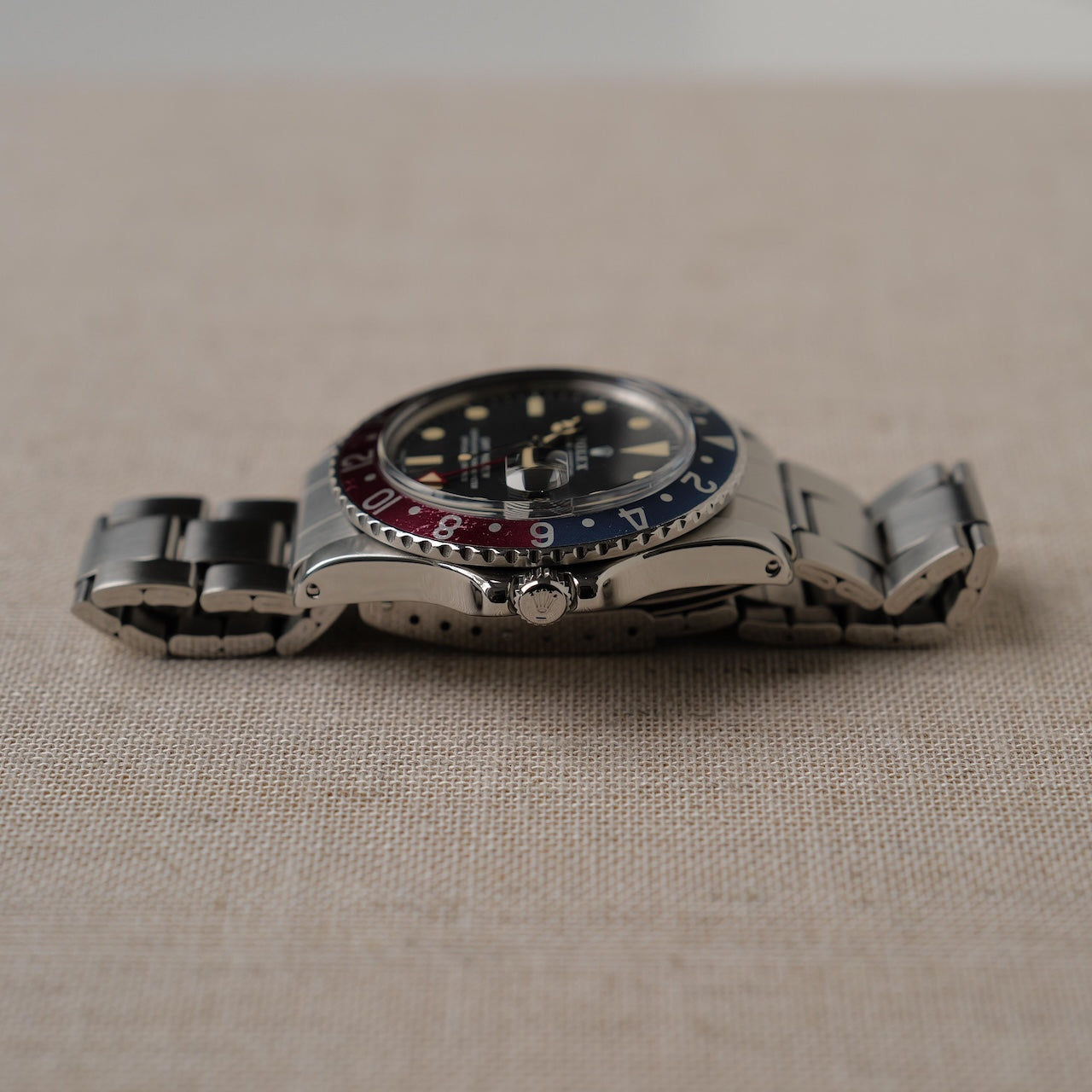 ロレックス/GMTマスター1675/全赤針/マーク２ダイヤル/保証書付き/ROLEX GMT-MASTER REF.1675 "Red 24-Hour Hand" Mk2 Dial 1972Y with Paper