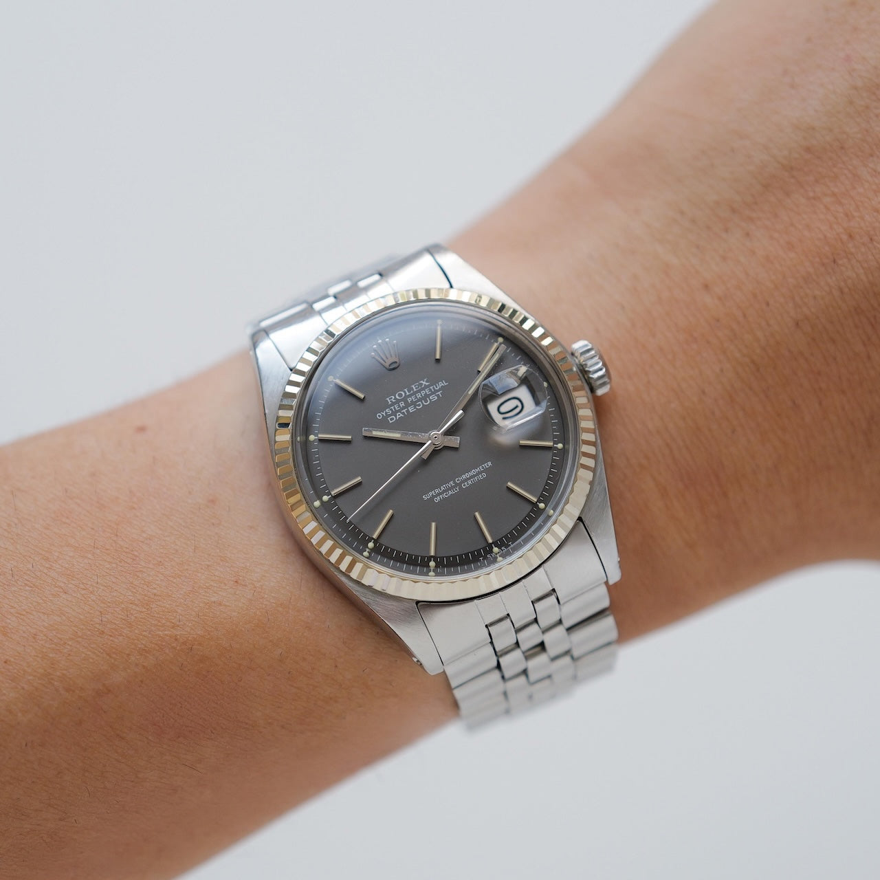 ロレックス/デイトジャスト/1601/ゴースト/グレーダイヤル/ROLEX DATEJUST REF.1601 "GHOST" Grey Dial 1972Y