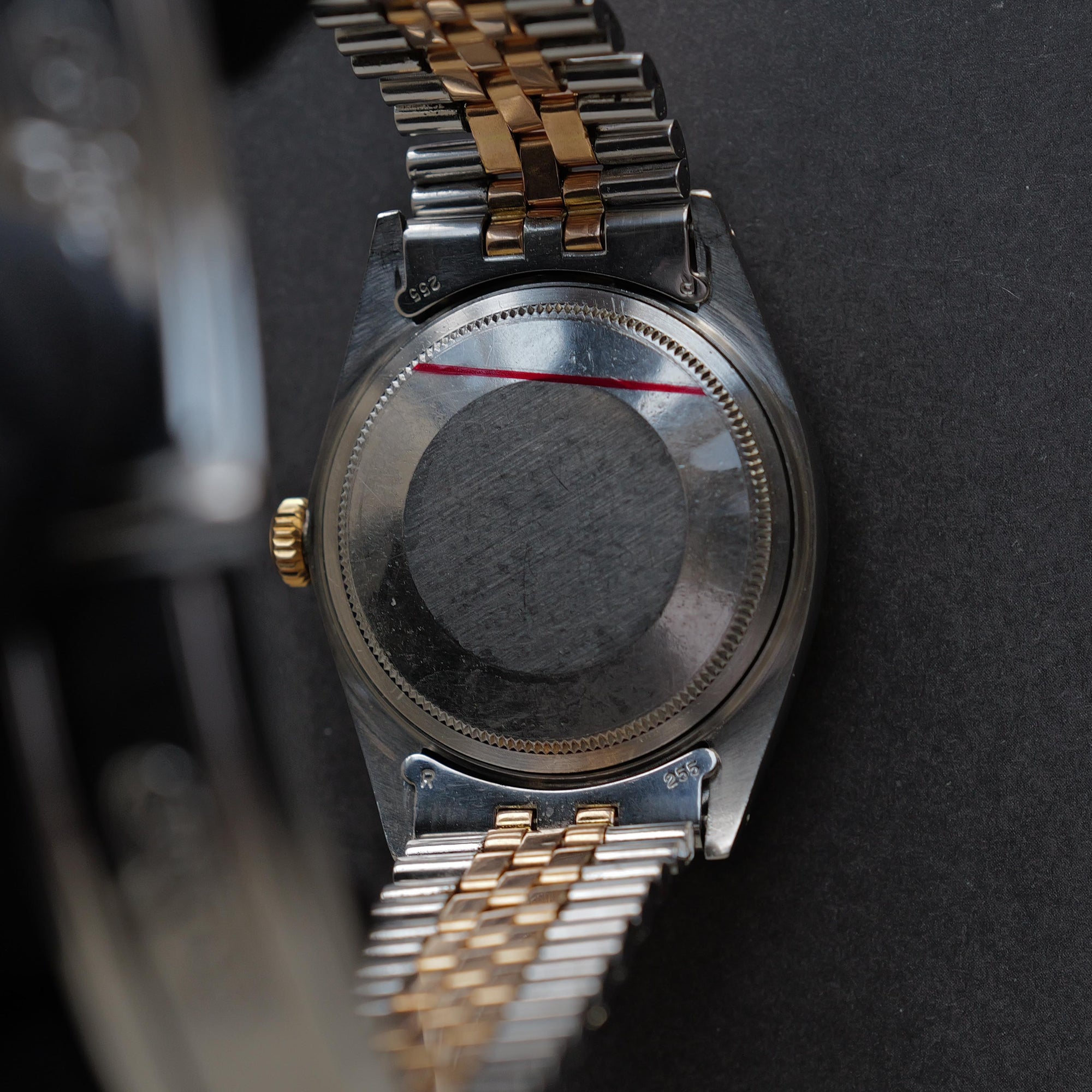 ロレックス/デイトジャスト1601/5/トロピカル/ギルトダイヤル/ピンクゴールド/ROLEX DATEJUST REF.1601/5 "TROPICAL GILT DIAL" Fluted Pink Gold Bezel 1968Y