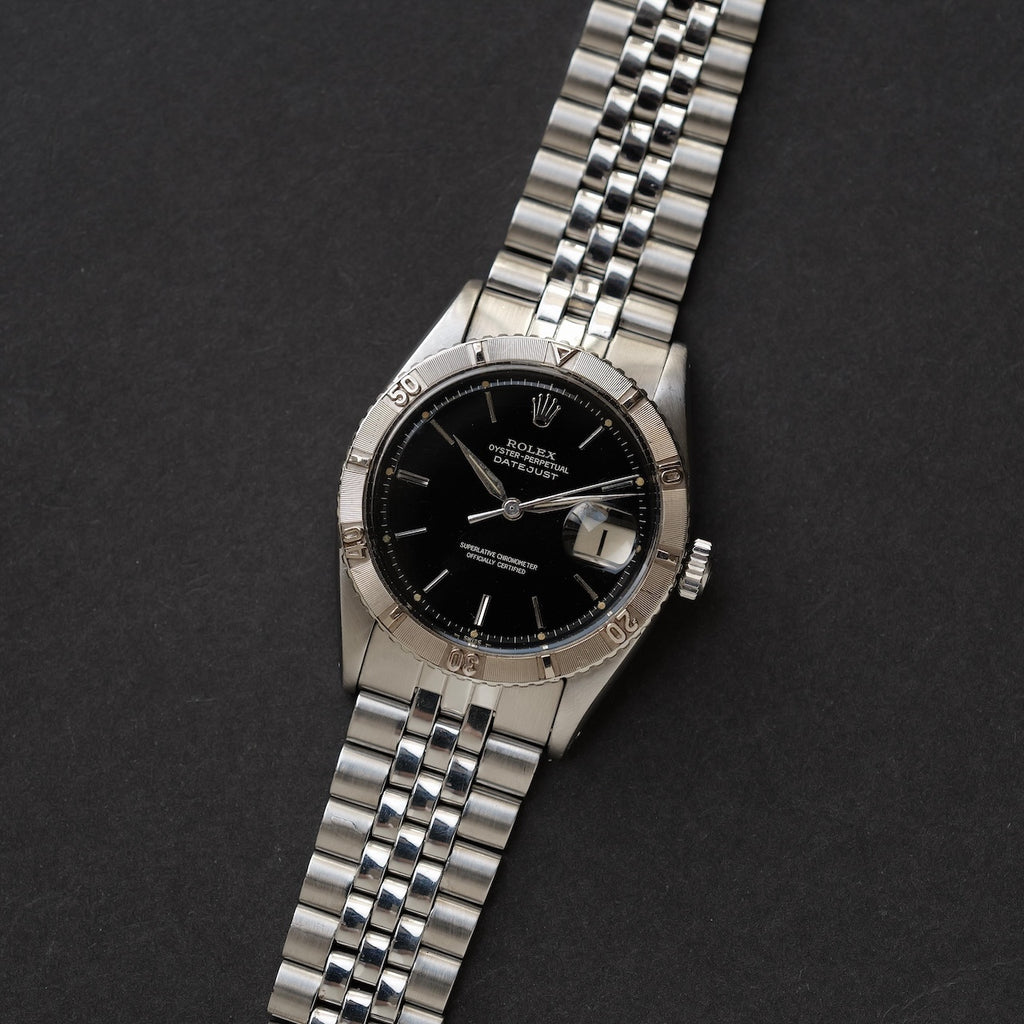 ロレックス/デイトジャスト6609/サンダーバードギルトダイヤル/WG回転ベゼル/ROLEX DATEJUST REF.6609 Thunderbird "GILT DIAL" Turn-O-Gragh 18KWG Bezel 1957y