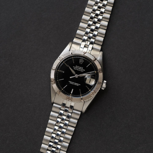 ロレックス/デイトジャスト6609/サンダーバードギルトダイヤル/WG回転ベゼル/ROLEX DATEJUST REF.6609 Thunderbird "GILT DIAL" Turn-O-Gragh 18KWG Bezel 1957y