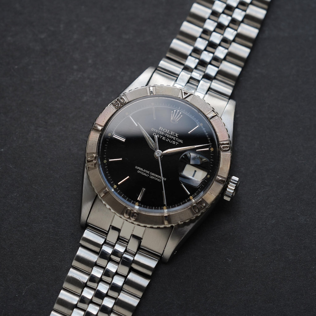 ロレックス/デイトジャスト6609/サンダーバードギルトダイヤル/WG回転ベゼル/ROLEX DATEJUST REF.6609 Thunderbird "GILT DIAL" Turn-O-Gragh 18KWG Bezel 1957y