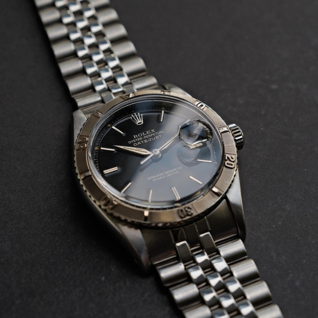 ロレックス/デイトジャスト6609/サンダーバードギルトダイヤル/WG回転ベゼル/ROLEX DATEJUST REF.6609 Thunderbird "GILT DIAL" Turn-O-Gragh 18KWG Bezel 1957y