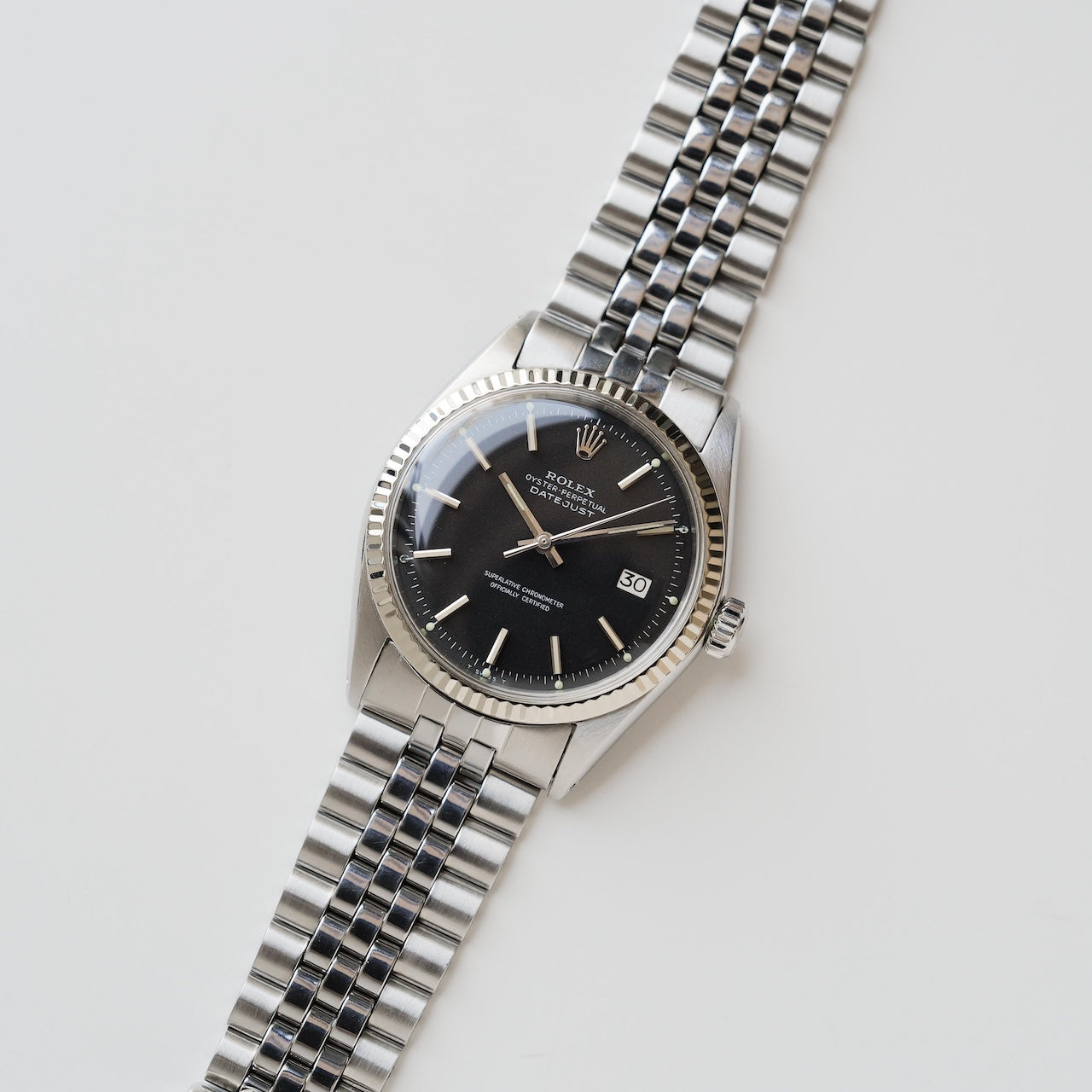 ロレックス/デイトジャスト1601/コンフェッティダイヤル/WGベゼル/ROLEX DATEJUST REF.1601 "CONFETTI DIAL" WG Fluted Bezel 1969-70y