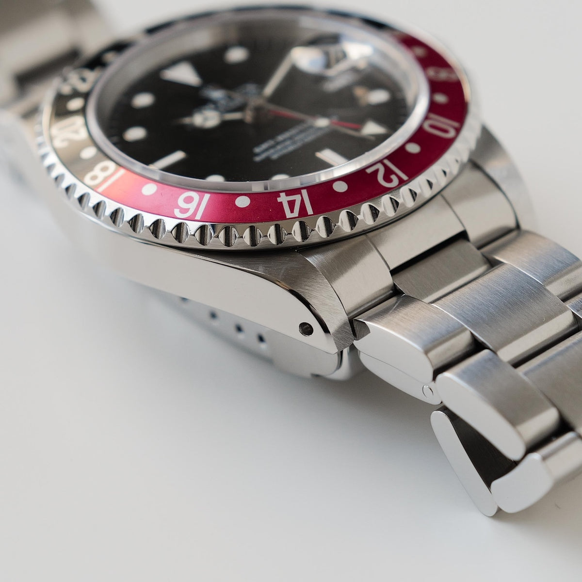 ロレックス/GMTマスター2/16710/T番/コークベゼル/赤黒/箱・保証書付き/ROLEX GMT-MASTER 2 REF.16710 "COKE" Bezel All Tritium 1996y Full Set