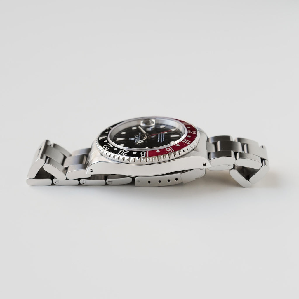 ロレックス/GMTマスター2/16710/T番/コークベゼル/赤黒/箱・保証書付き/ROLEX GMT-MASTER 2 REF.16710 "COKE" Bezel All Tritium 1996y Full Set