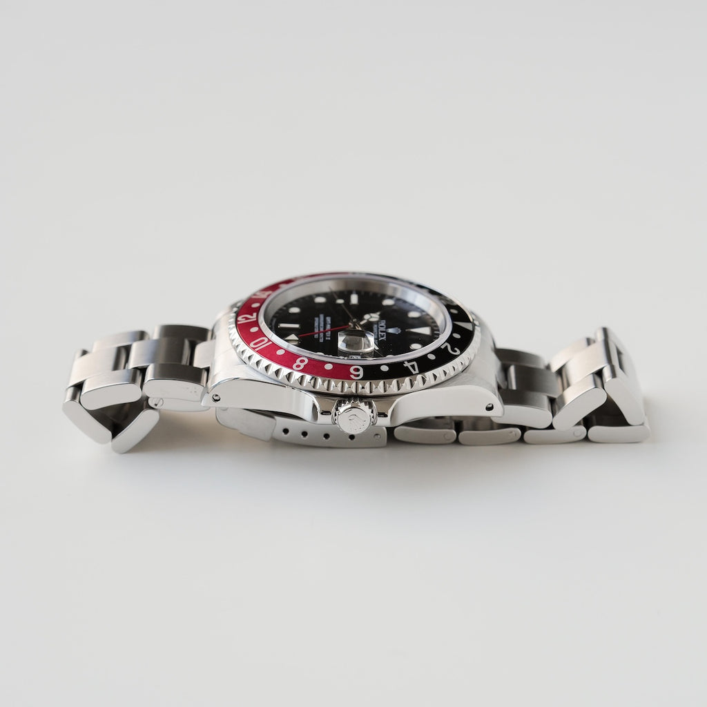 ロレックス/GMTマスター2/16710/T番/コークベゼル/赤黒/箱・保証書付き/ROLEX GMT-MASTER 2 REF.16710 "COKE" Bezel All Tritium 1996y Full Set