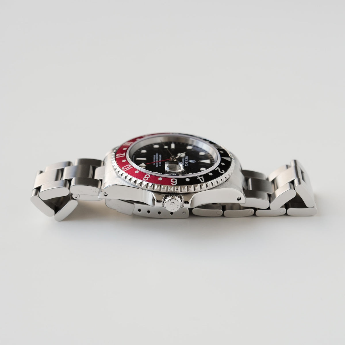 ロレックス/GMTマスター2/16710/T番/コークベゼル/赤黒/箱・保証書付き/ROLEX GMT-MASTER 2 REF.16710 "COKE" Bezel All Tritium 1996y Full Set