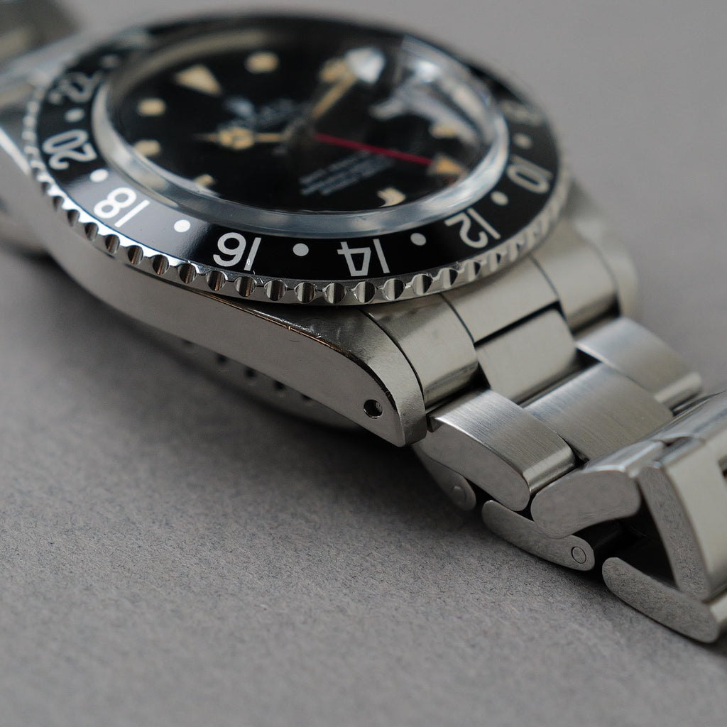 ロレックス/GMTマスター16750/パティーナ/フチありダイヤル/黒ベゼル/ROLEX GMT-MASTER "PATINA" REF.16750 Black Bezel 1983y