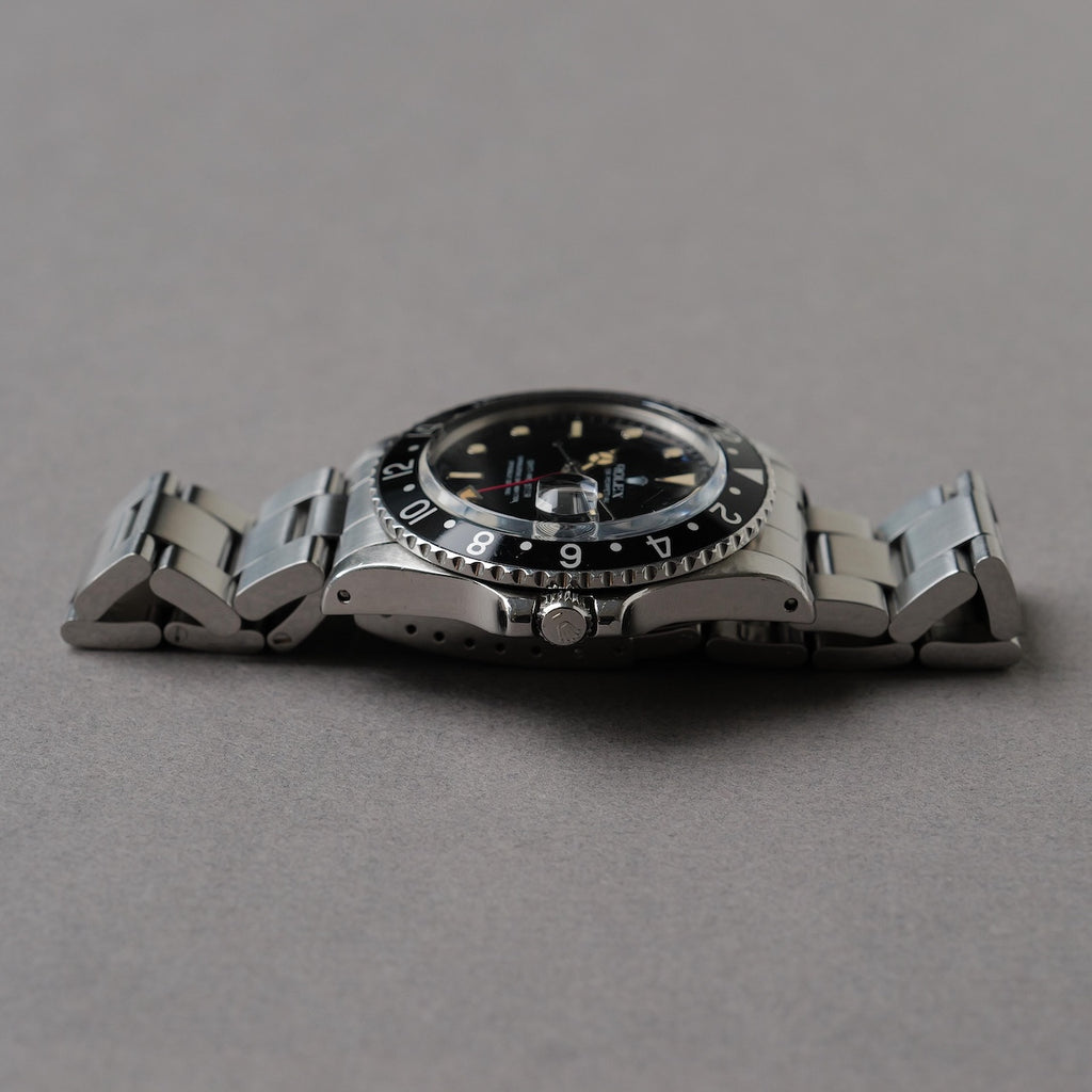 ロレックス/GMTマスター16750/パティーナ/フチありダイヤル/黒ベゼル/ROLEX GMT-MASTER "PATINA" REF.16750 Black Bezel 1983y