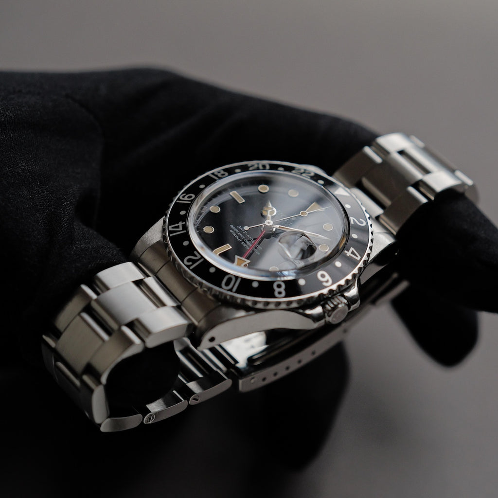 ロレックス/GMTマスター16750/パティーナ/フチありダイヤル/黒ベゼル/ROLEX GMT-MASTER "PATINA" REF.16750 Black Bezel 1983y