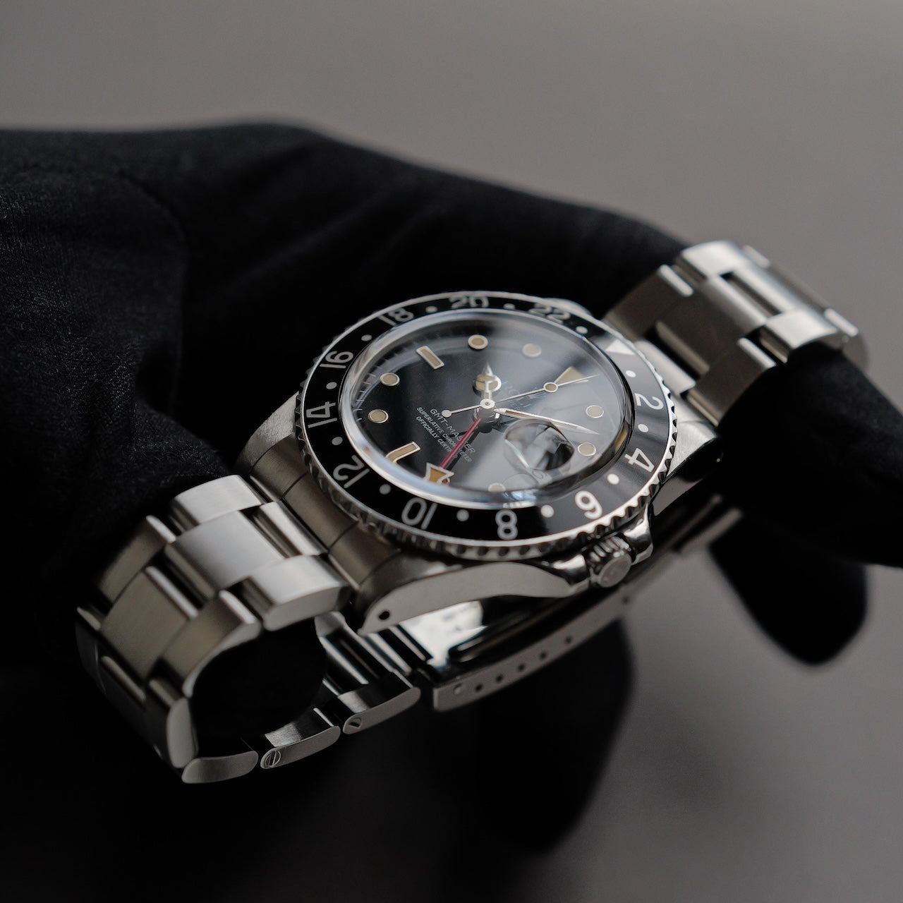 ロレックス/GMTマスター16750/パティーナ/フチありダイヤル/黒ベゼル/ROLEX GMT-MASTER "PATINA" REF.16750 Black Bezel 1983y