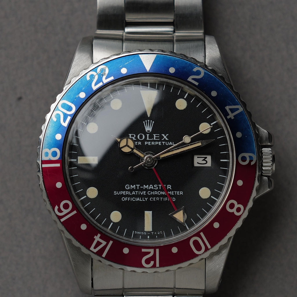 ロレックス/GMTマスター1675/マーク1/ロングEダイヤル/ROLEX GMT-MASTER REF.1675 "Mark 1 Long E " 1969-70y