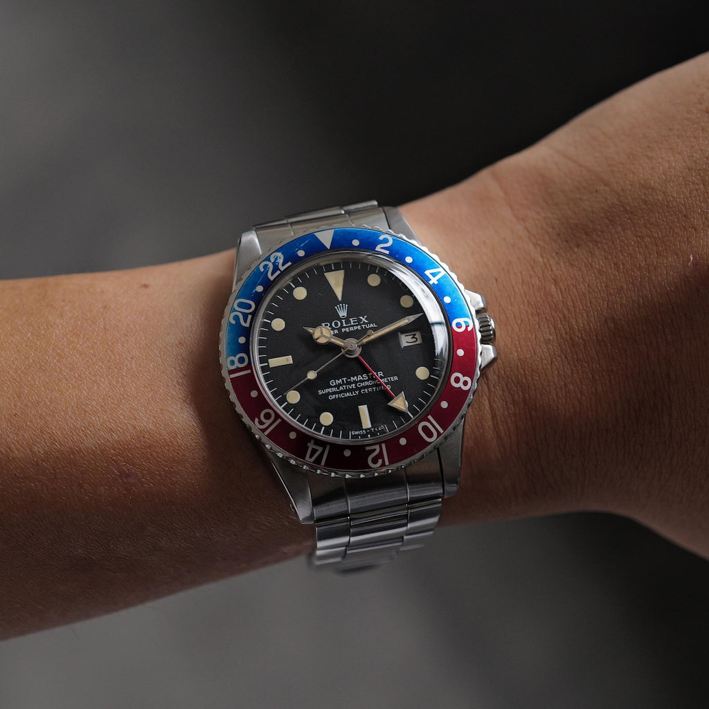 ロレックス/GMTマスター1675/マーク1/ロングEダイヤル/ROLEX GMT-MASTER REF.1675 "Mark 1 Long E " 1969-70y