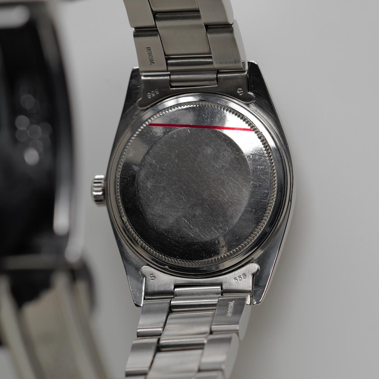 ロレックスデイトジャスト1603/シルバー/ステップドダイヤル/エンジンターンベゼル/ROLEX DATEJUST REF.1603 Silver Dial Engine Turned Bezel 1977y