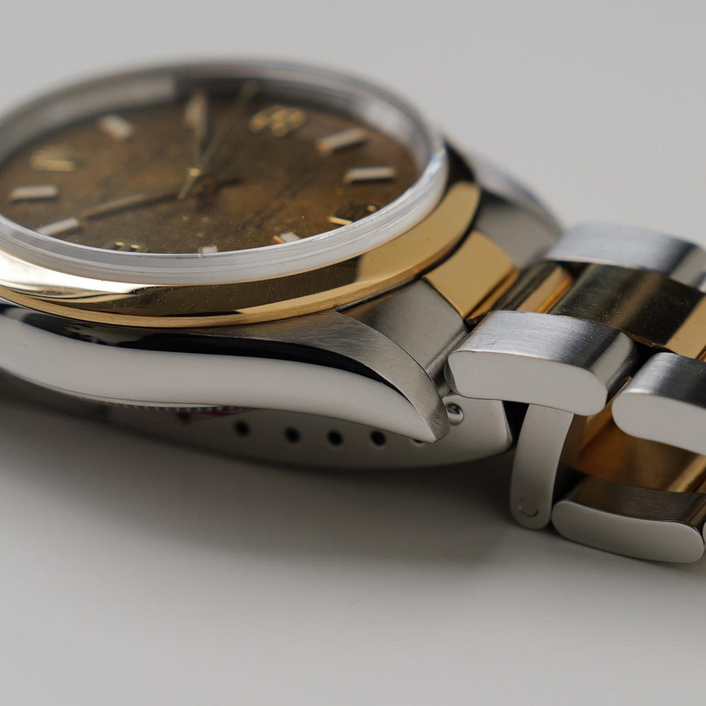 ロレックス/オイスターパーペチュアル14203/S番/トロピカルダイヤル/18Kイエローゴールド/アラビアインデックス/ROLEX OYSTER PERPETUAL REF.14203 "Tropical Dial" Oyster 1993-94y