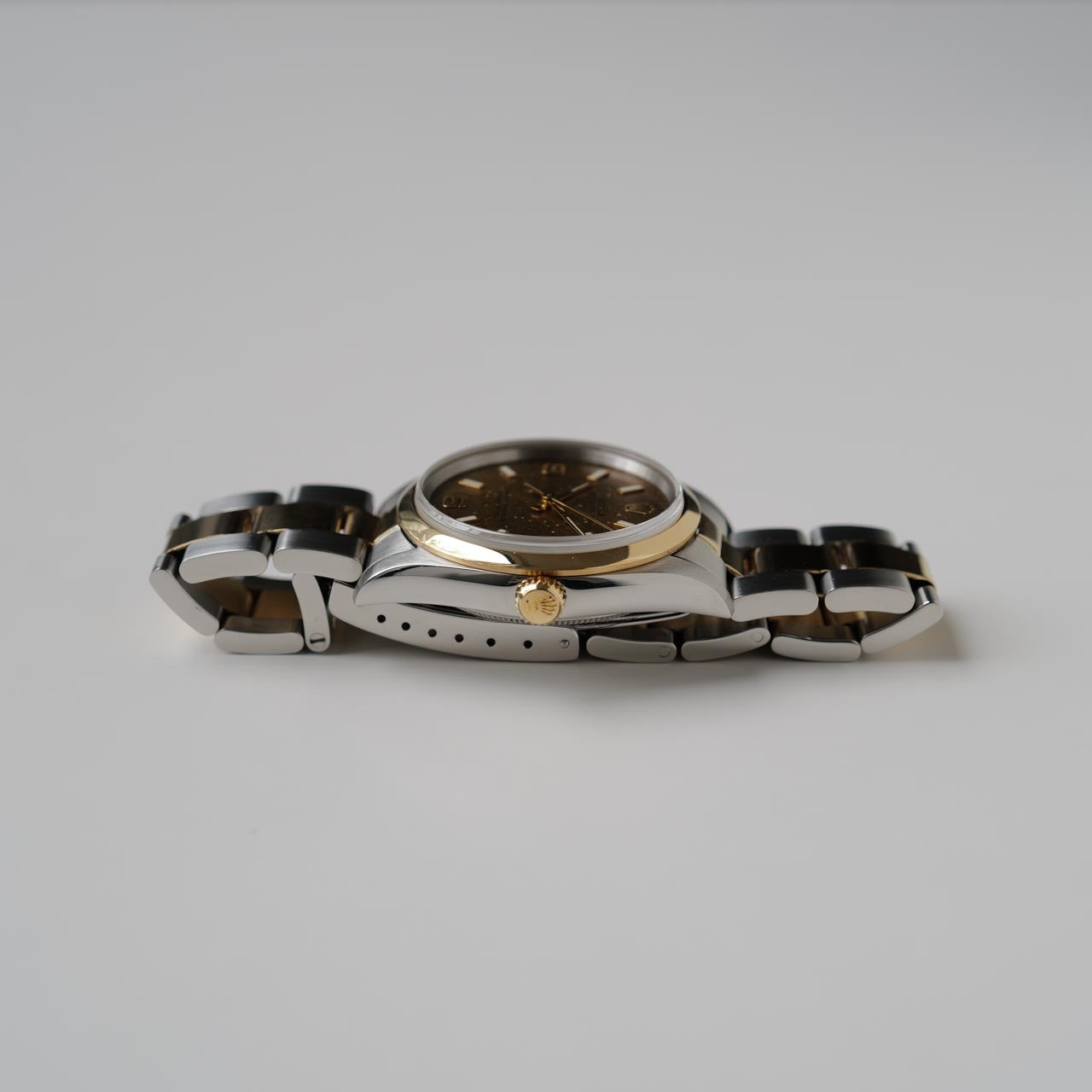 ロレックス/オイスターパーペチュアル14203/S番/トロピカルダイヤル/18Kイエローゴールド/アラビアインデックス/ROLEX OYSTER PERPETUAL REF.14203 "Tropical Dial" Oyster 1993-94y