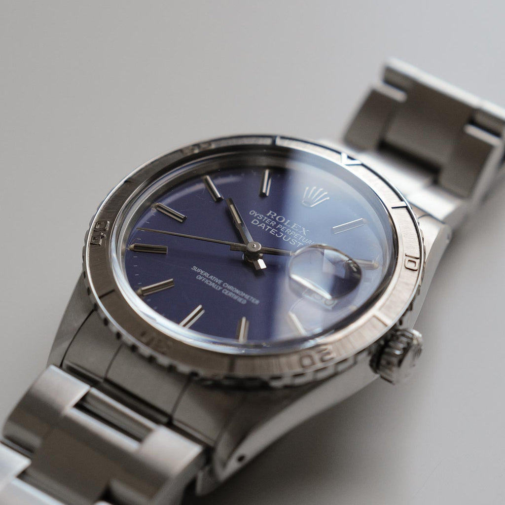 ロレックス/デイトジャスト16250/サンダーバード/ブルーダイヤル/保証書付き/ROLEX DATEJUST REF.16250 "THUNDERBIRD" Blue Dial 1981-82y with Guarantee