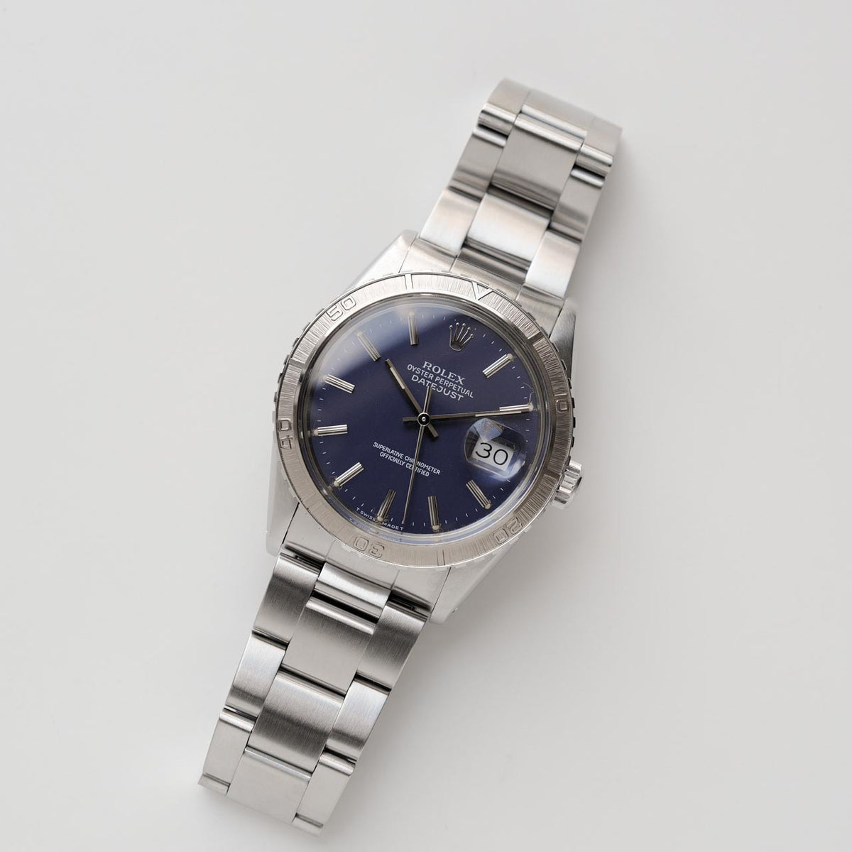 ロレックス/デイトジャスト16250/サンダーバード/ブルーダイヤル/保証書付き/ROLEX DATEJUST REF.16250 "THUNDERBIRD" Blue Dial 1981-82y with Guarantee