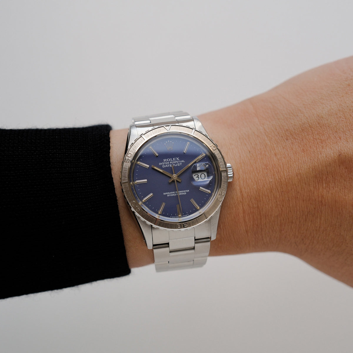 ロレックス/デイトジャスト16250/サンダーバード/ブルーダイヤル/保証書付き/ROLEX DATEJUST REF.16250 "THUNDERBIRD" Blue Dial 1981-82y with Guarantee