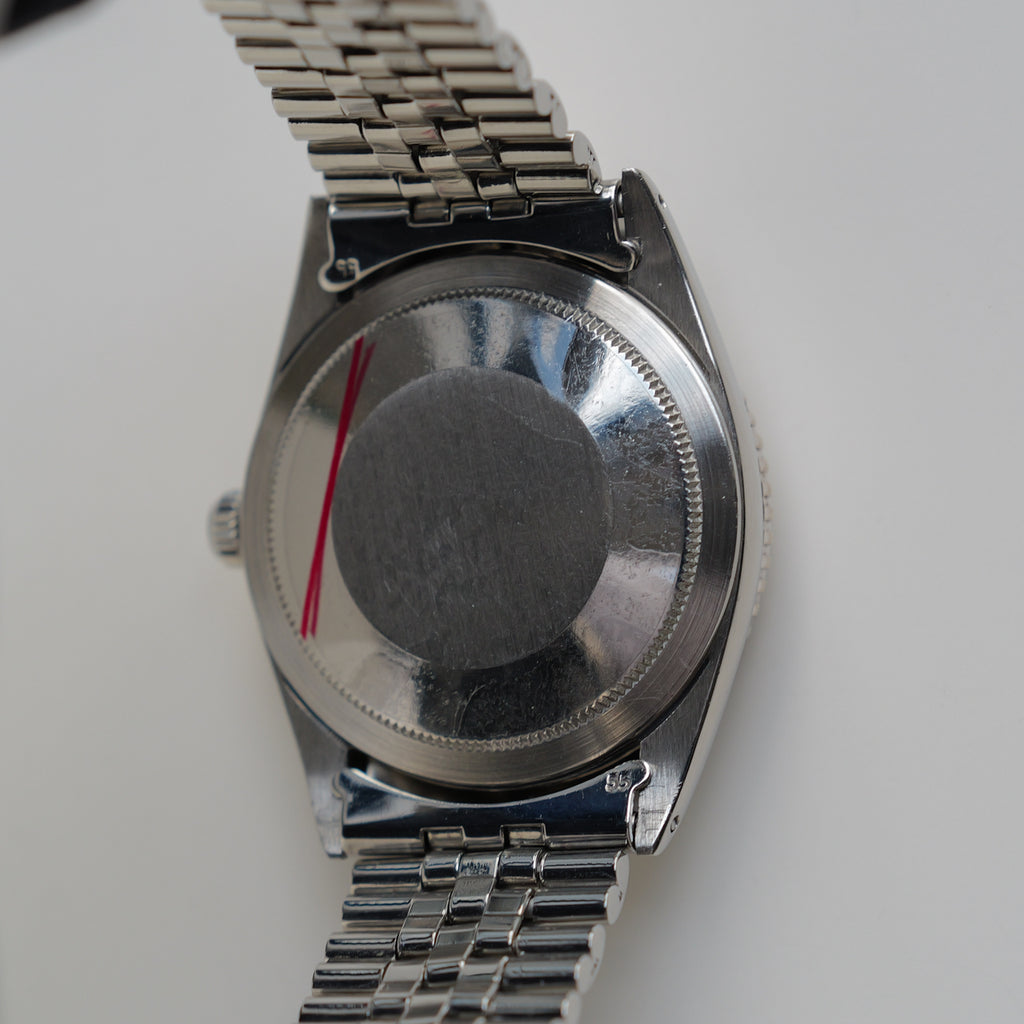 ロレックス/デイトジャスト1625/サンダーバード/リネンダイヤル/WGベゼル/ROLEX DATEJUST THUNDERBIRD REF.1625 Silver "Linen Dial" 1966y