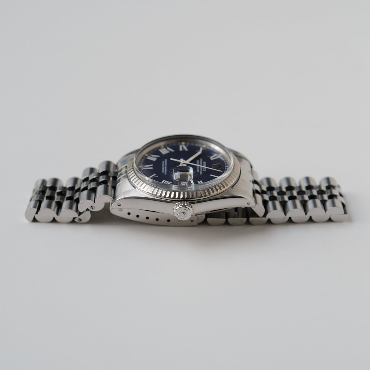 ロレックス/デイトジャスト16014/ブルーバックリー/ローマン/WGベゼル/保証書付き/ROLEX DATEJUST REF.16014 "Blue Buckley Dial" 1985y with Guarantee