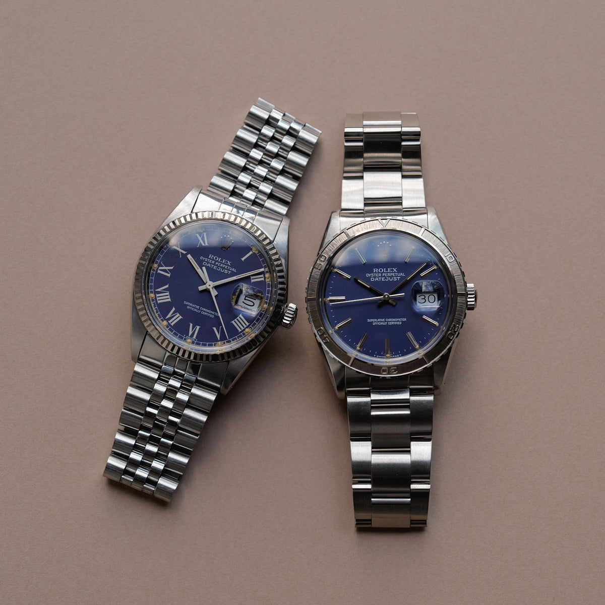 ロレックス/デイトジャスト16014/ブルーバックリー/ローマン/WGベゼル/保証書付き/ROLEX DATEJUST REF.16014 "Blue Buckley Dial" 1985y with Guarantee