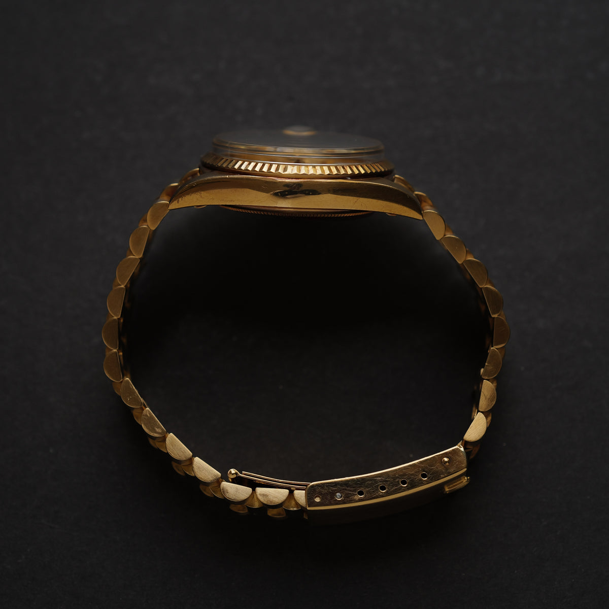ロレックス/デイデイト1803/8/ワイドボーイ/18Kイエローゴールド/ビッグロゴ/ジャパンブレス/ROLEX DAY-DATE REF.1803/8 "WIDE BOY" 18KYG Big Logo Japan Bracelet 1971-72y