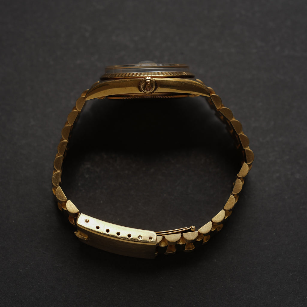 ロレックス/デイデイト1803/8/ワイドボーイ/18Kイエローゴールド/ビッグロゴ/ジャパンブレス/ROLEX DAY-DATE REF.1803/8 "WIDE BOY" 18KYG Big Logo Japan Bracelet 1971-72y