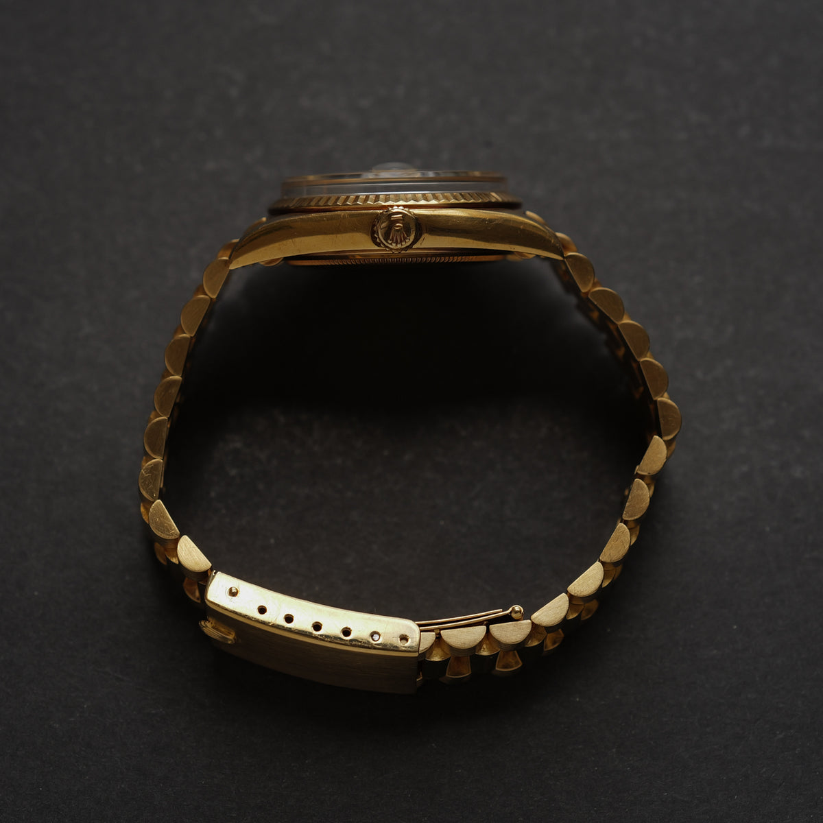 ロレックス/デイデイト1803/8/ワイドボーイ/18Kイエローゴールド/ビッグロゴ/ジャパンブレス/ROLEX DAY-DATE REF.1803/8 "WIDE BOY" 18KYG Big Logo Japan Bracelet 1971-72y