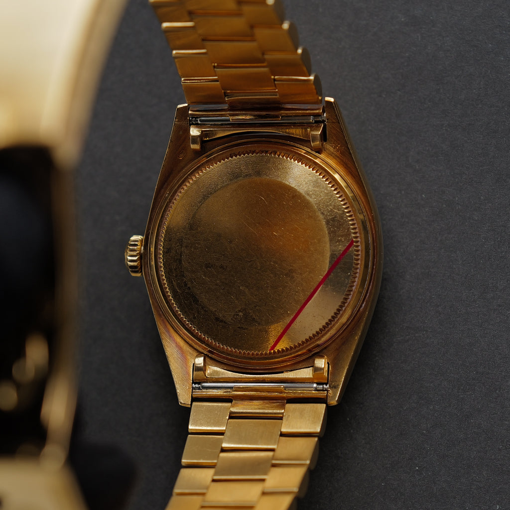 ロレックス/デイデイト1803/8/ワイドボーイ/18Kイエローゴールド/ビッグロゴ/ジャパンブレス/ROLEX DAY-DATE REF.1803/8 "WIDE BOY" 18KYG Big Logo Japan Bracelet 1971-72y