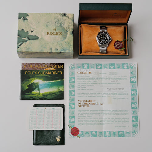 ロレックス/サブマリーナーデイト16610/S番/オールトリチウム/裏蓋シール/保証書付きフルセット/ROLEX SUBMARINER DATE REF.16610 S Serial All Tritium 1993-94y Full Set