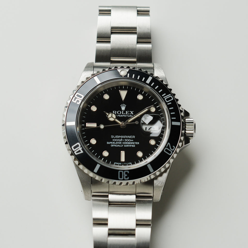 ロレックス/サブマリーナーデイト16610/S番/オールトリチウム/裏蓋シール/保証書付きフルセット/ROLEX SUBMARINER DATE REF.16610 S Serial All Tritium 1993-94y Full Set