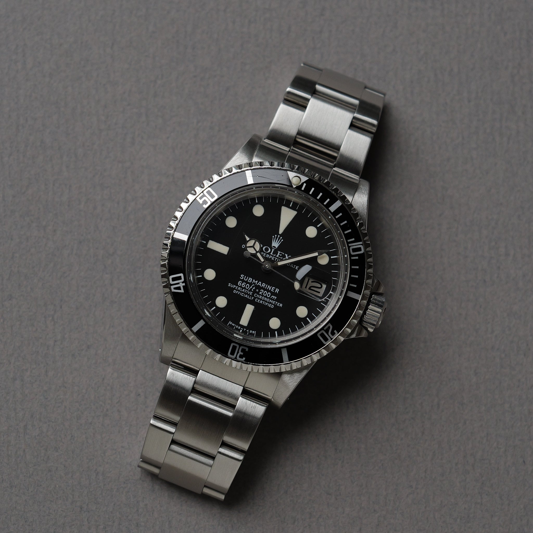 ロレックス/サブマリーナデイト1680/白サブ/Mk1マキシダイヤル/ROLEX