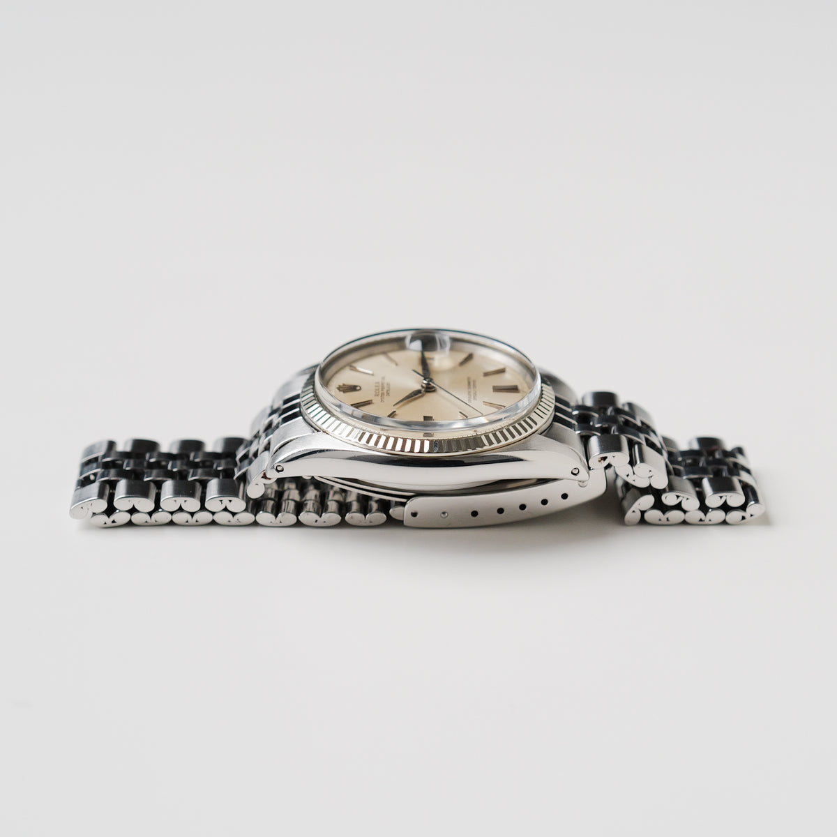 ロレックス/デイトジャスト/ドアストップダイヤル/初期ベゼルシルバーダイヤル/ROLEX DATEJUST REF.1601 "Door Stop" Silver Dial No Lume 1962y