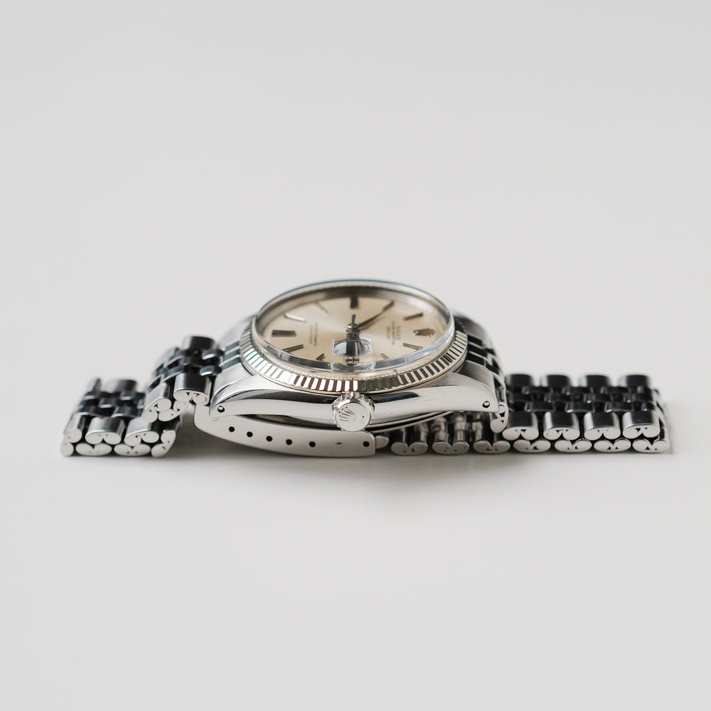 ロレックス/デイトジャスト/ドアストップダイヤル/初期ベゼルシルバーダイヤル/ROLEX DATEJUST REF.1601 "Door Stop" Silver Dial No Lume 1962y