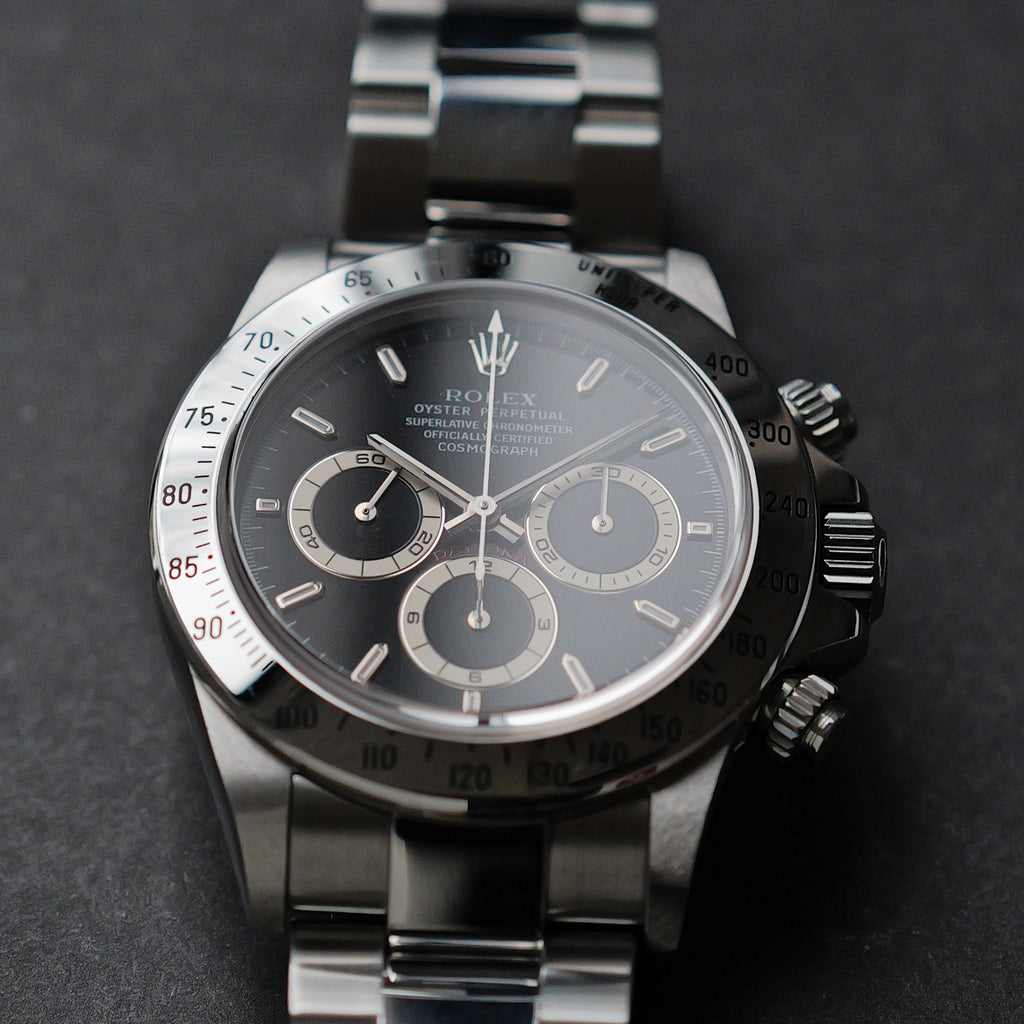 ロレックス/デイトナ16520/A番/マーク７ダイヤル/黒文字盤/ROLEX DAYTONA REF.16520 Black Mark 7 Dial A Serial 1998-99y