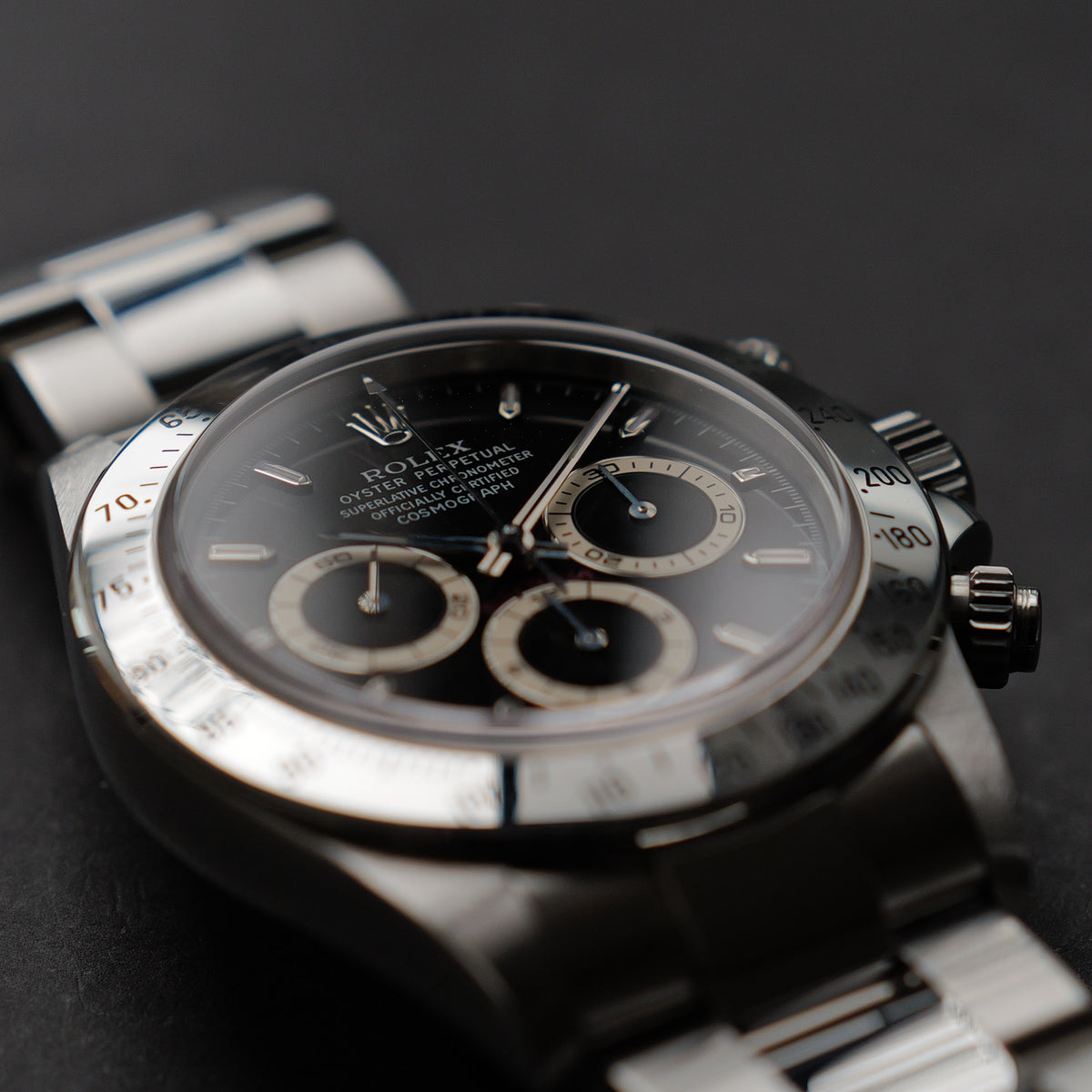 ロレックス/デイトナ16520/A番/マーク７ダイヤル/黒文字盤/ROLEX DAYTONA REF.16520 Black Mark 7 Dial A Serial 1998-99y