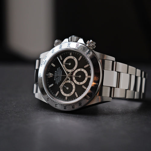 ロレックス/デイトナ16520/A番/マーク７ダイヤル/黒文字盤/ROLEX DAYTONA REF.16520 Black Mark 7 Dial A Serial 1998-99y