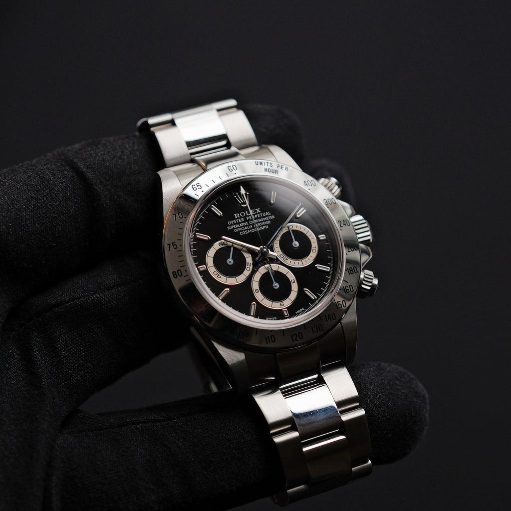 ロレックス/デイトナ16520/A番/マーク７ダイヤル/黒文字盤/ROLEX DAYTONA REF.16520 Black Mark 7 Dial A Serial 1998-99y