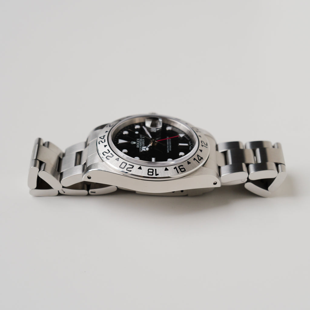 ロレックス/エクスプローラー2/16570/A番/黒文字盤/箱・保証書付き/ROLEX EXPLORER 2 REF.16570 A Serial Black Dial Luminova 1999y Full Set