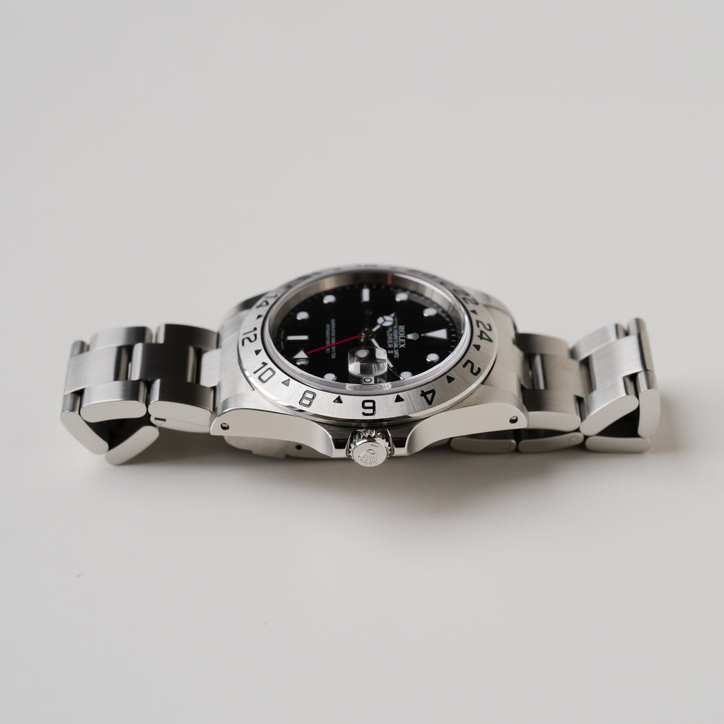ロレックス/エクスプローラー2/16570/A番/黒文字盤/箱・保証書付き/ROLEX EXPLORER 2 REF.16570 A Serial Black Dial Luminova 1999y Full Set