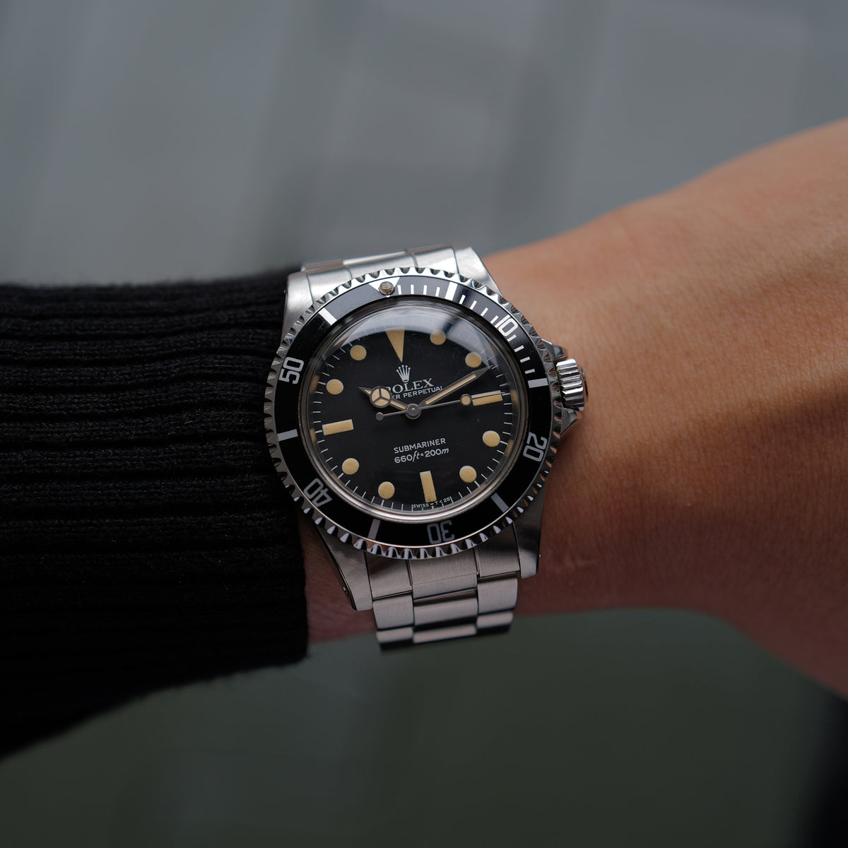 ロレックス/サブマリーナー5513/マキシダイヤル/マーク4/箱・国内正規保証書/ROLEX SUBMARINER REF.5513 "Maxi Mark 4 Dial" 982-83y with Box and Paper